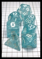 Dice : Dice - Dice Sets - Chinese Dice Aqua Sparkle - eBay Nov 2015